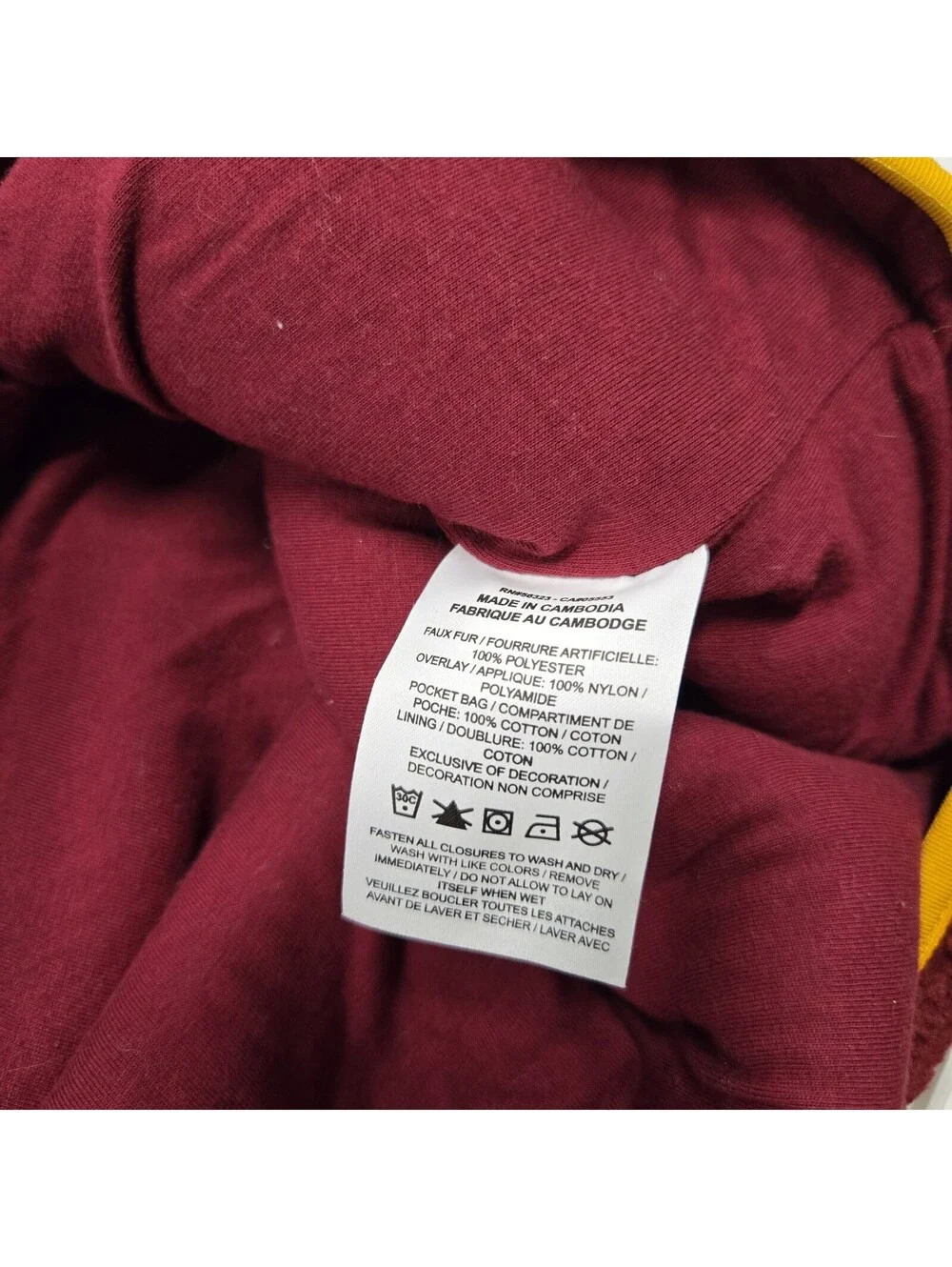 Men's LARGE Nike Air Jordan Full-Zip Black/Burgundy/Orange Sherpa Fleece Jacket